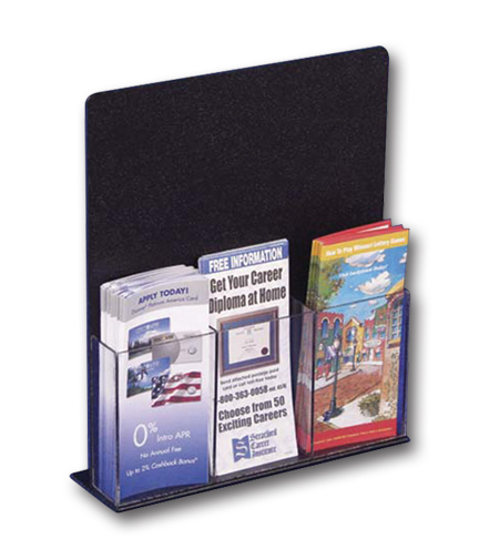 ABS Literature Holder with Sign Area